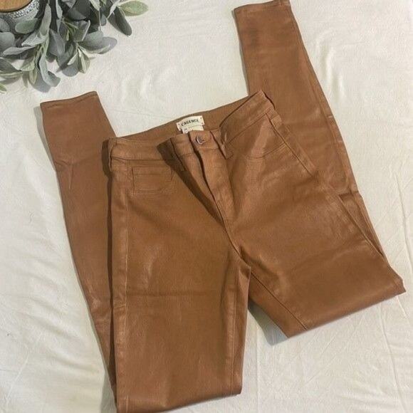 L’agence Jeans Women's Size 24 Coated Skinny High Rise Fitted Marguerite Java - Picture 8 of 14